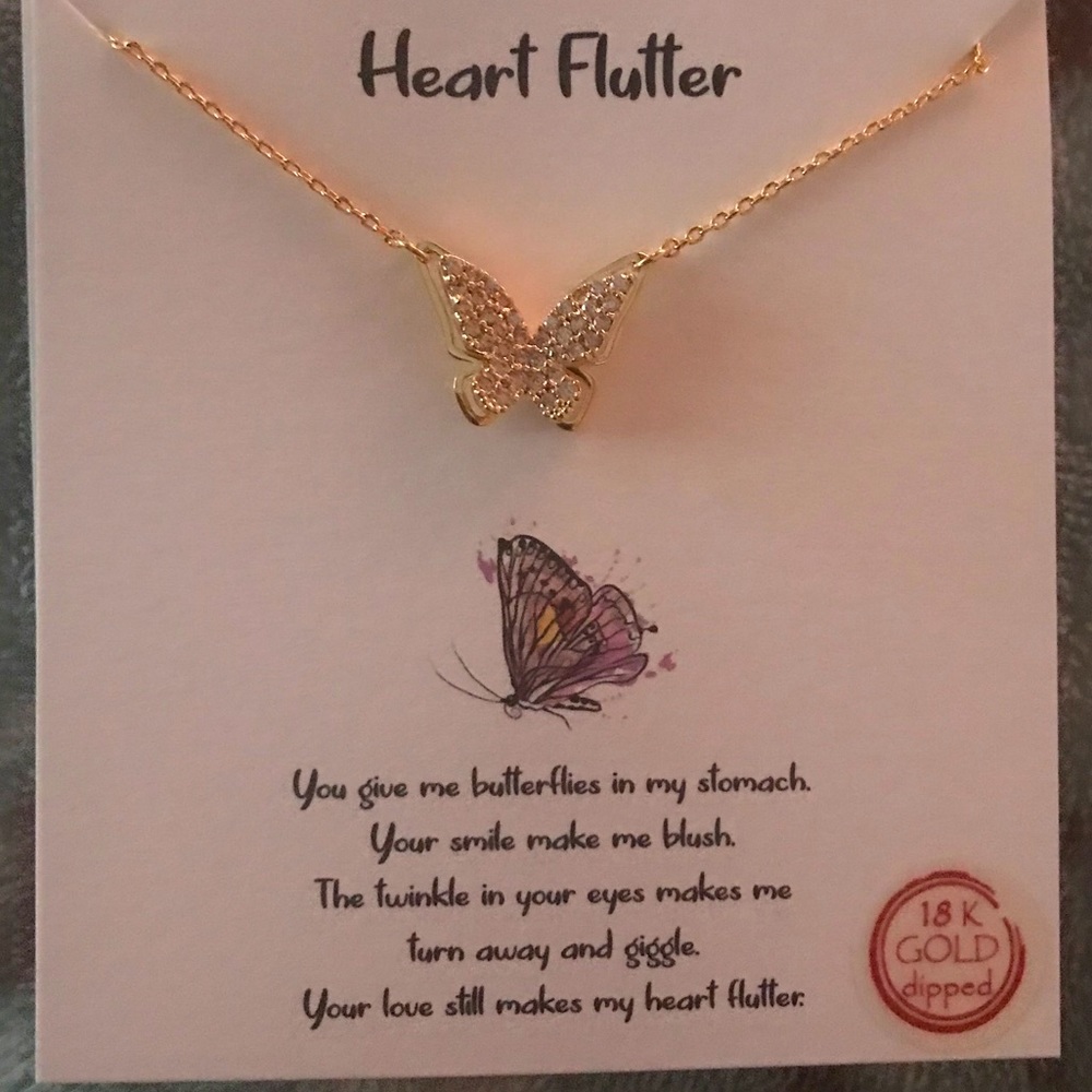 🆕 Dainty Butterfly🦋🦋18kt Gold Dipped Necklace